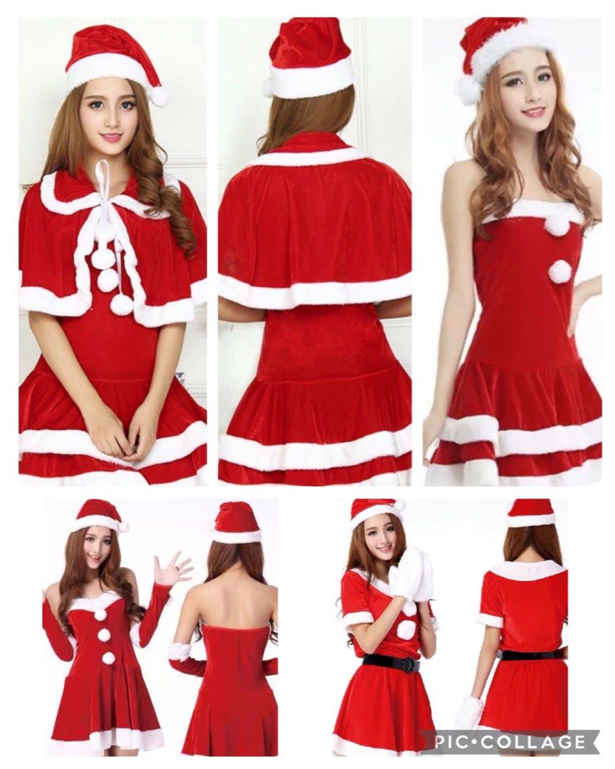 IN STOCK Santarina dress Christmas dress Santarina Costume Santa Dress Christmas Costume Santa Claus Costume Santarina Dress festive dress Christmas