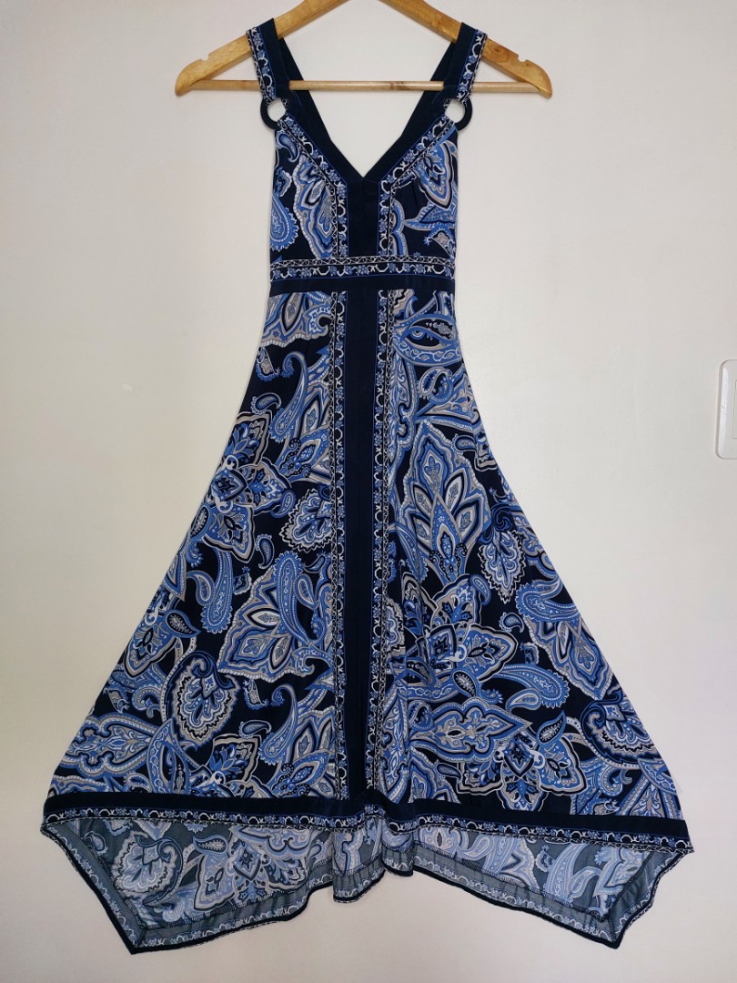 INC blue paisley dress, Women's Fashion, Dresses & Sets, Dresses on ...