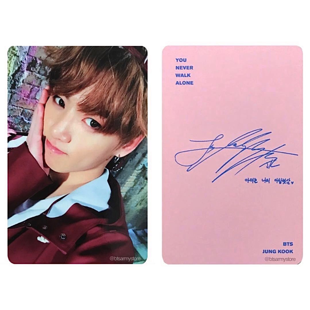 BTS JIMIN [ YNWA You Never Walk Alone Official Photocard ] / New
