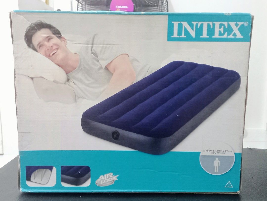 Intex Classic Downy Airbed 30"x75"x8 3/4", Furniture & Home Living ...