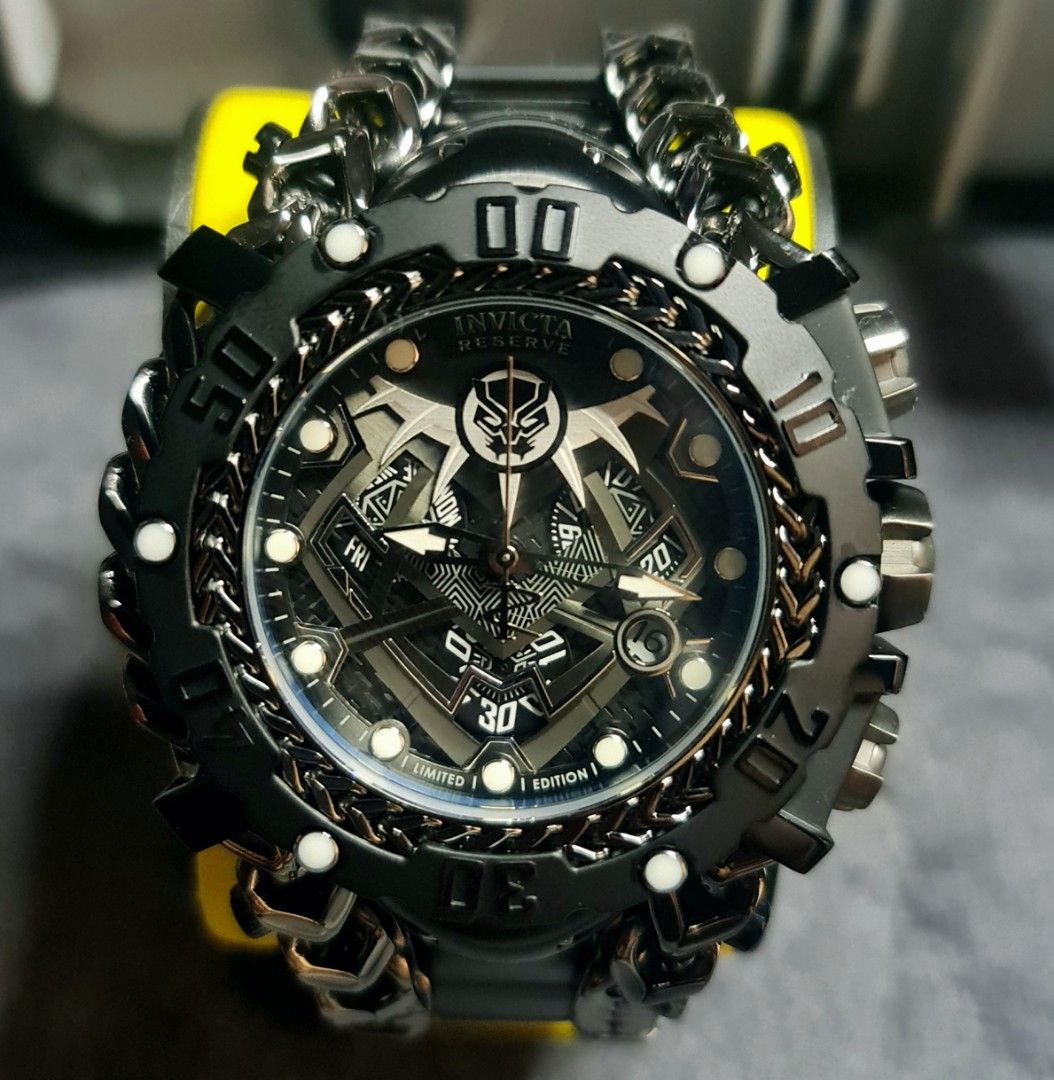 Invicta marvel limited edition store black panther men's watch