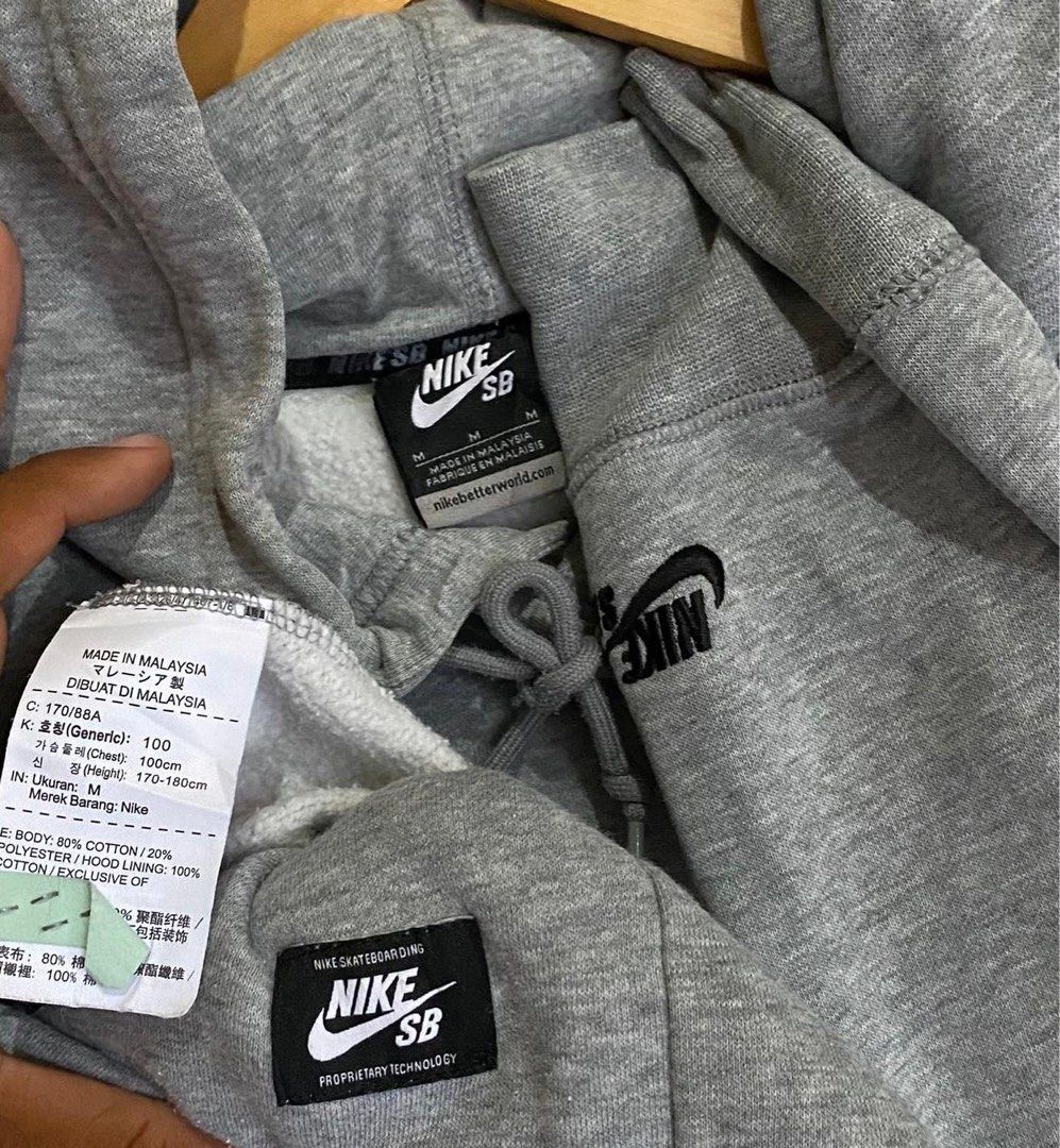 Jaket hoodie nike SB second original, Fesyen Pria, Pakaian , Atasan di  Carousell