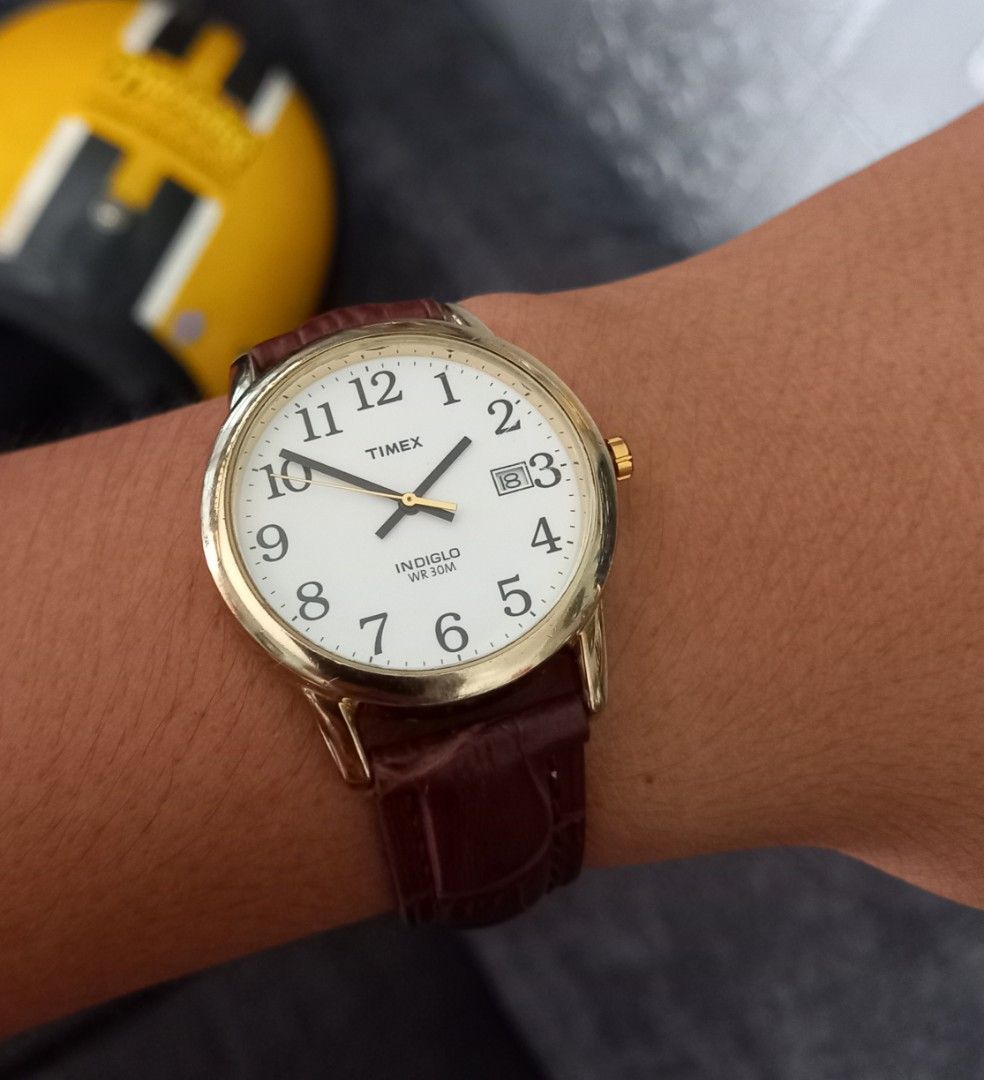 Jam timex indiglo unisex gold original Fesyen Pria Jam Tangan