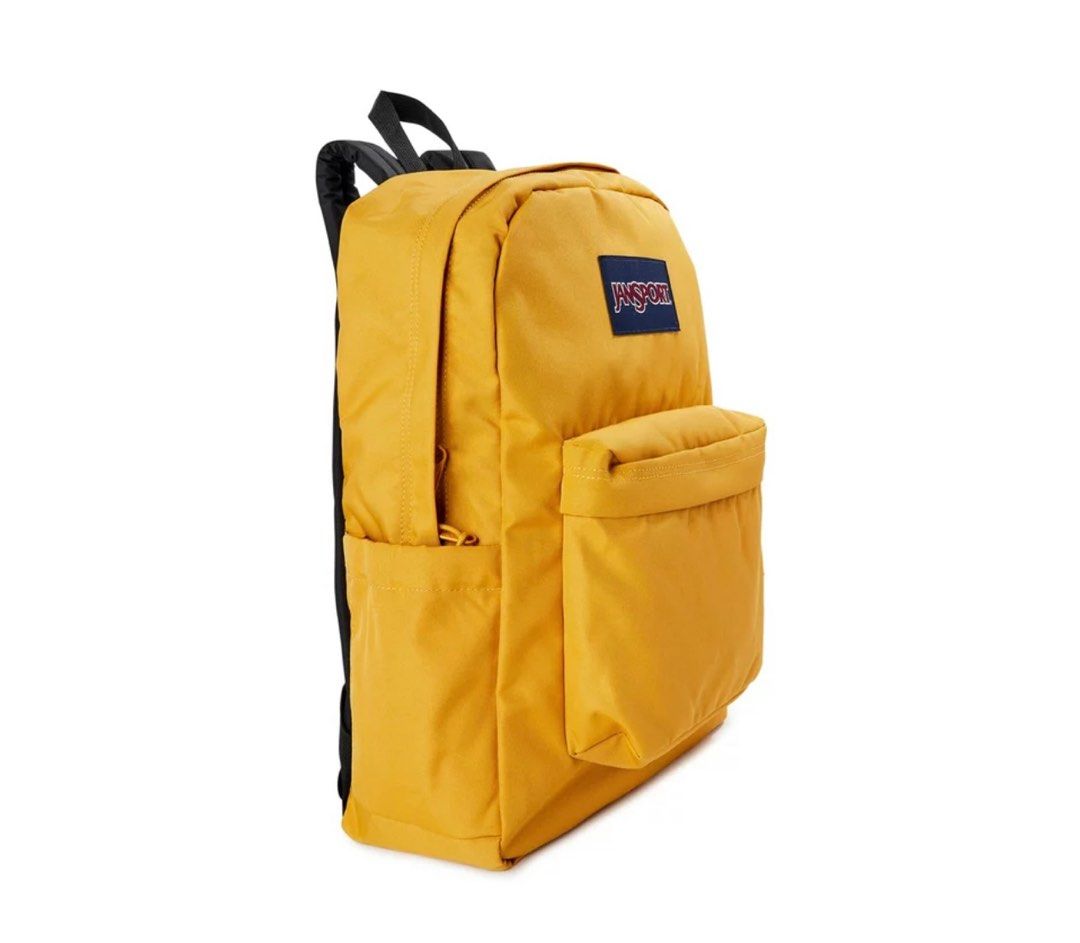 Jansport Backpack Yellow Mustard, Women's Fashion, Bags & Wallets