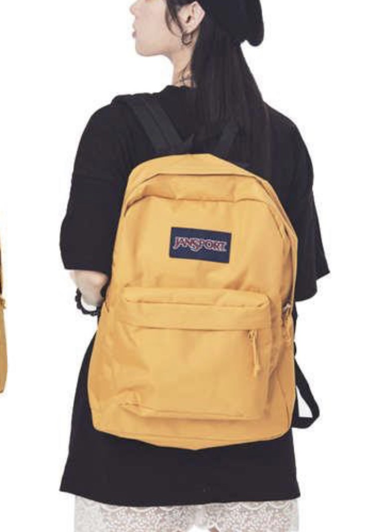 Jansport Backpack Yellow Mustard, Women's Fashion, Bags & Wallets