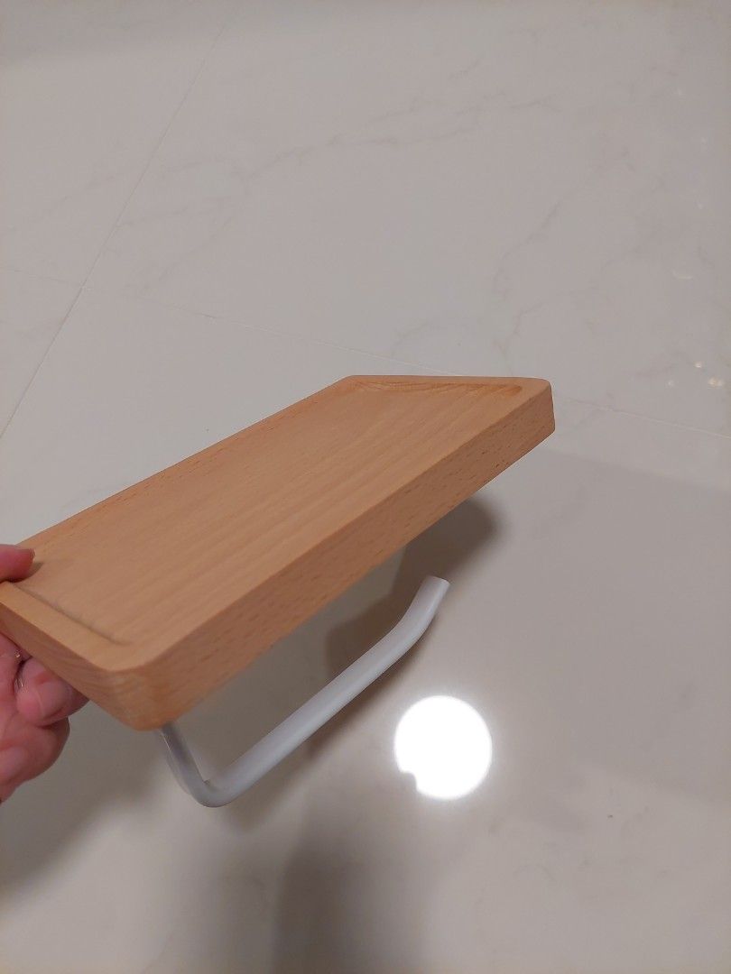Japandi style toilet roll holder (1 left!), Furniture & Home Living ...