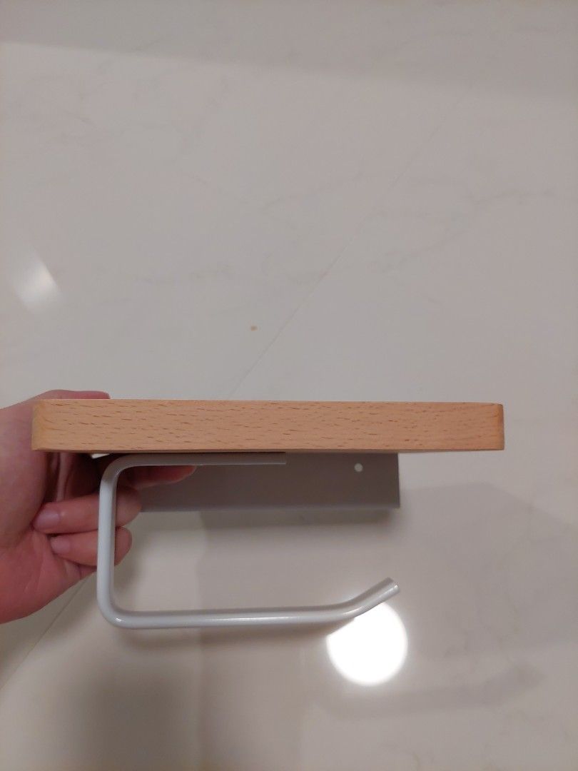 Japandi style toilet roll holder (1 left!), Furniture & Home Living ...