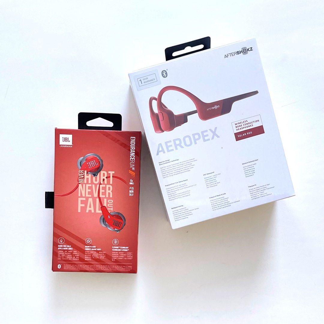 Running Headphones Wirless Earbuds|JBL Endurance RUNBT (Red