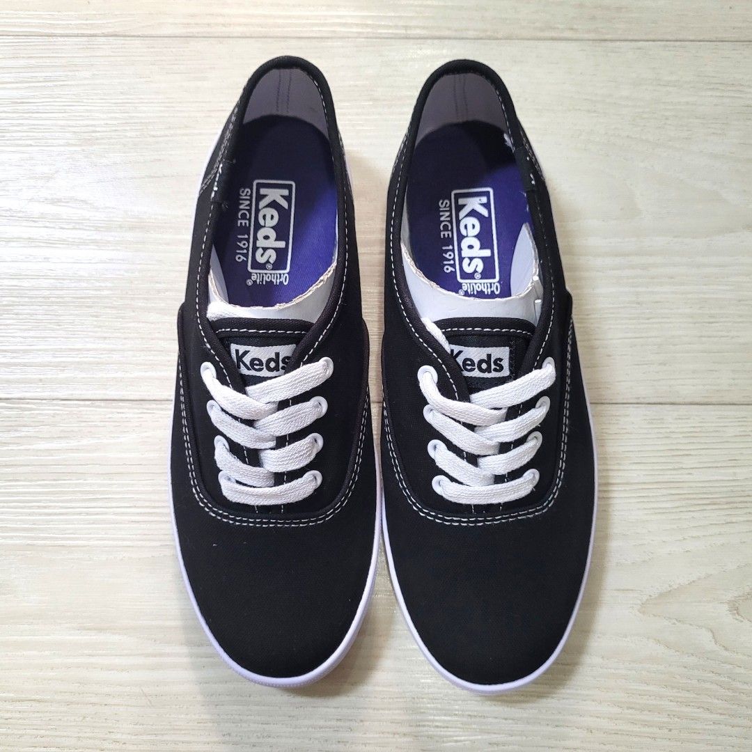 Keds Women s Champion Black Canvas Shoes 7.5US 38EUR Women s