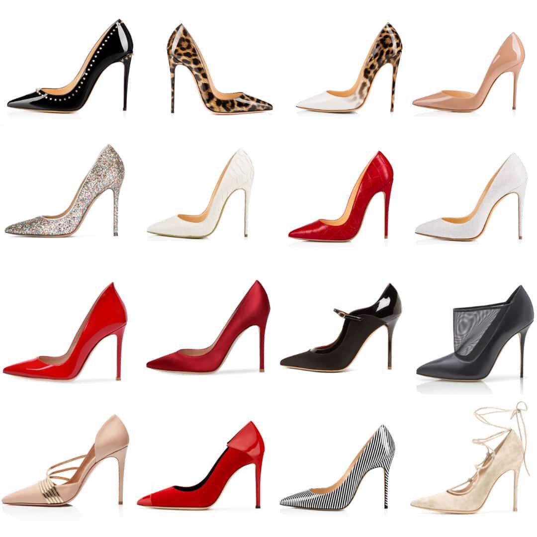 Best red 4 inch high heel pumps - High heels daily
