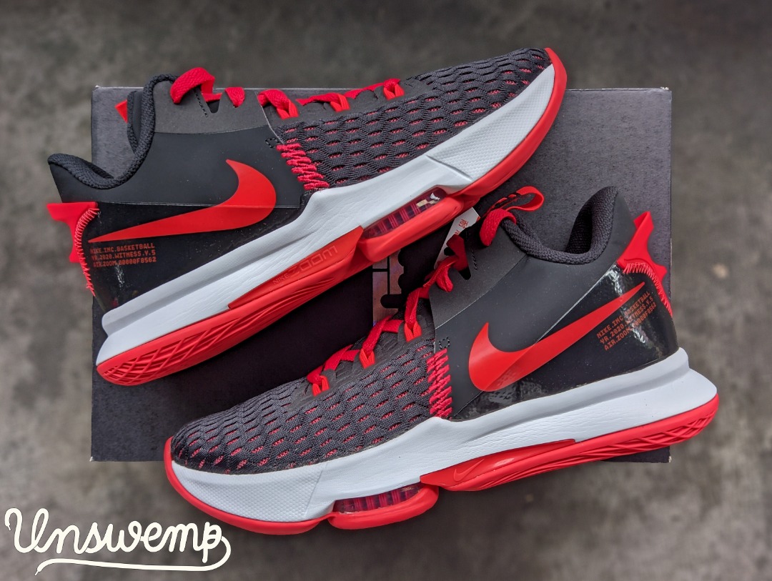 Lebron Witness V 'Bred', Men's Fashion, Footwear, Sneakers on Carousell
