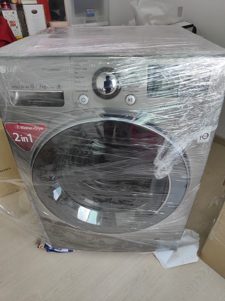 LG inverter 2 in 1 washer & dryer, TV & Home Appliances, Washing Machines and Dryers on Carousell