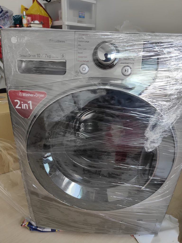 LG inverter 2 in 1 washer & dryer, TV & Home Appliances, Washing Machines and Dryers on Carousell