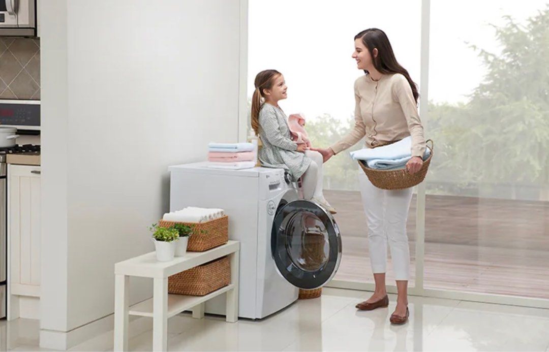 LG Inverter Direct Drive 9kg Front Load Washing Machine, TV & Home
