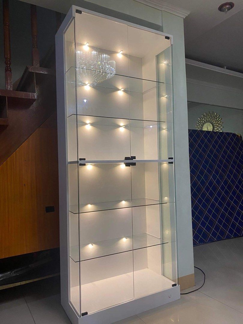 Lighted Collection displayer (Category: Shelves, Cabinets & Racks) located in San Juan City. Submitted by projectvanity (Listing ID 1197686624, Image 3). Description: Every layer is lighted to channel every angle of your collectibles Led light plug and play in 220V with on/off switch at the base board right part Can be customized accordingly Shipping nationwide at buyers fee.