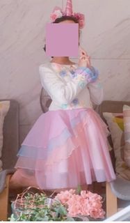 LITTLE PONY theme party dress 6-7 years - RENT / SEWA
