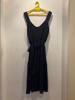 Long Navy Blue Sleeveles Dress. AUS size 12