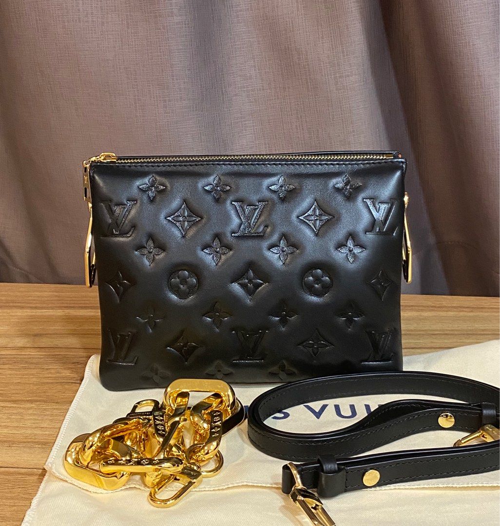 Louis Vuitton LV Pochette Coussin Black, Women's Fashion, Bags & Wallets,  Purses & Pouches on Carousell