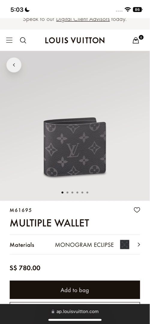 LV Louis Vuitton Multiple Wallet M61695 – HYPECITY