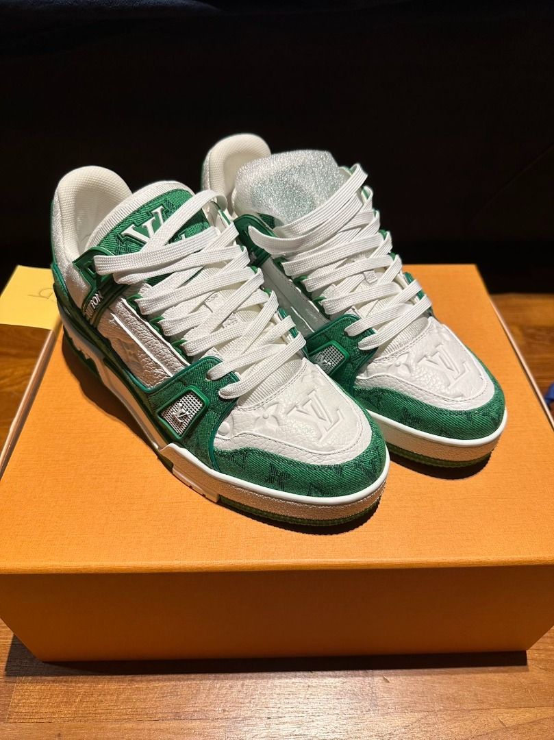 Louis Vuitton Trainer Sneaker Green #1A9JHZ