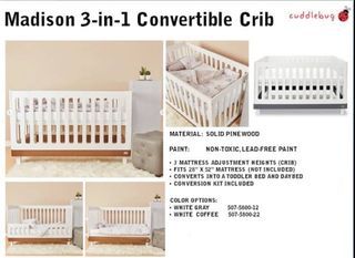 Madison 3-in-1 Convertible Crib