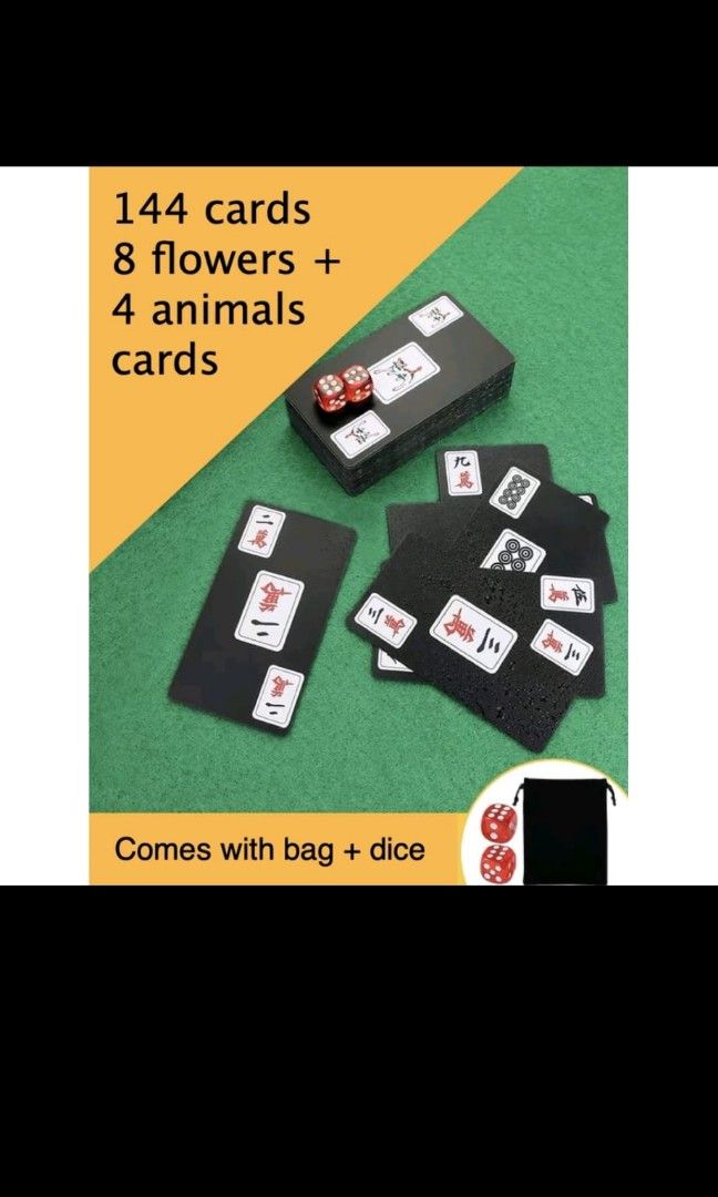 Mahjong Cards, Hobbies & Toys, Toys & Games on Carousell