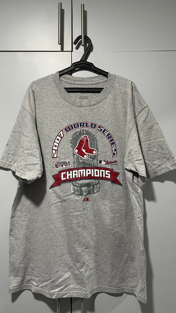 Boston Red Sox Grey Shirt XL - Mens XLarge Tee - MLB World Series Champions  2007