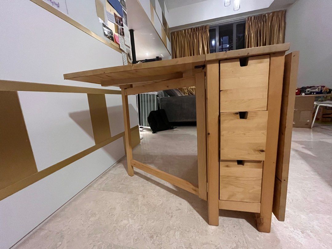 Make a donation IKEA Norden Drop Leaf Dining Table in Birch, Furniture