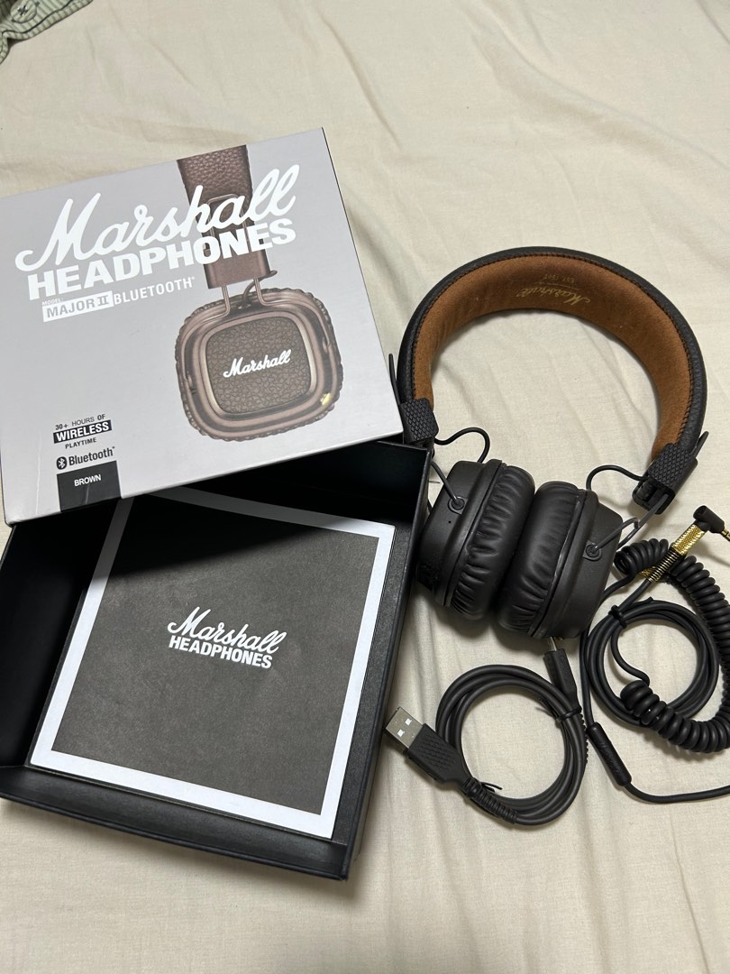 Marshall Headphones in Brown, Audio, Headphones & Headsets on Carousell