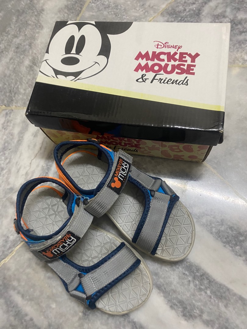 Mickey Mouse Sandals, Babies & Kids, Babies & Kids Fashion on Carousell