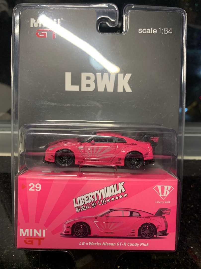 Mini GT No.29 LB Works Shop Exclusive Nissan GT-R Candy Pink, 興趣 