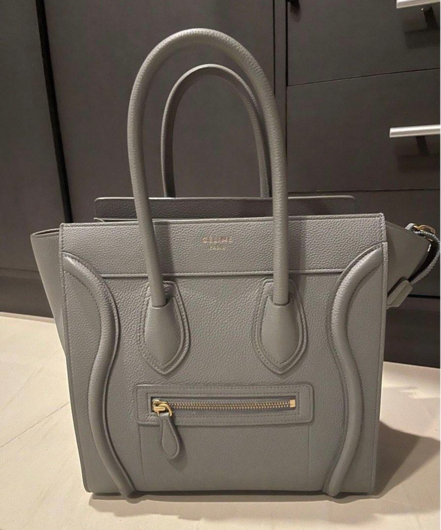Celine micro top luggage kohl