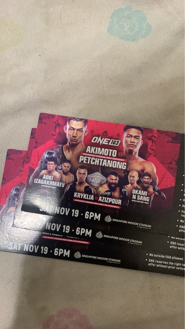 Mma tickets, Tickets & Vouchers, Event Tickets on Carousell