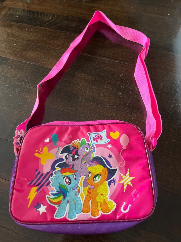 Girls Purse MY LITTLE PONY Cross Body Bag TWILIGHT SPARKLE Pink Purple  ZIPPERED | eBay