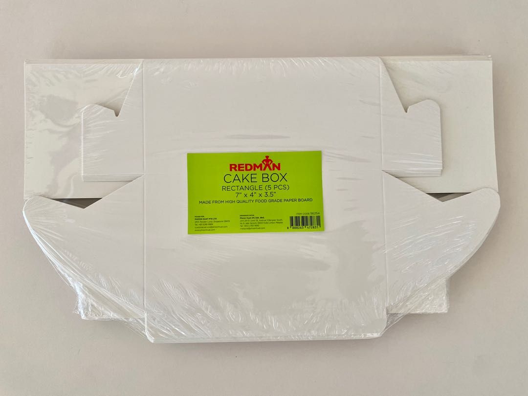 New cake boxes