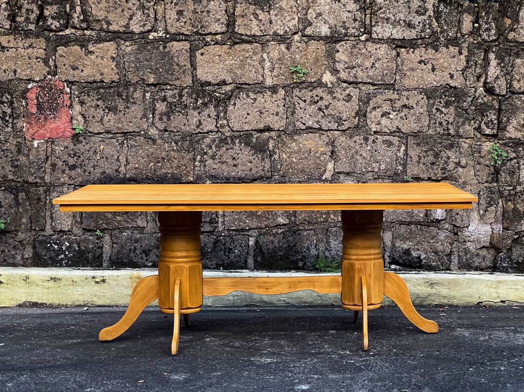 Restored 810 seater Dining Table, Furniture & Home Living, Furniture