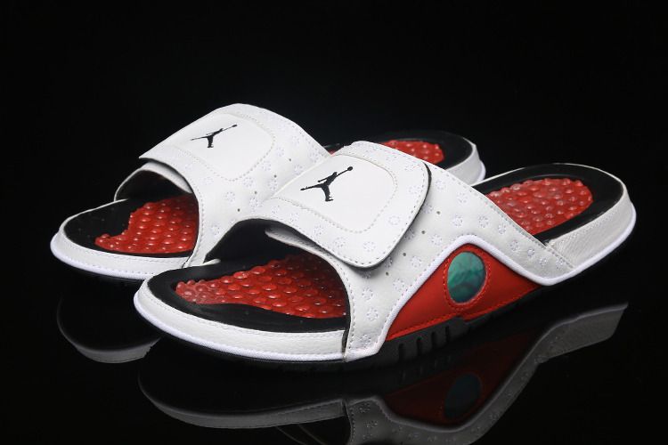 Nike Air Jordan Hydro 13 Sandals White Black Red Carousell