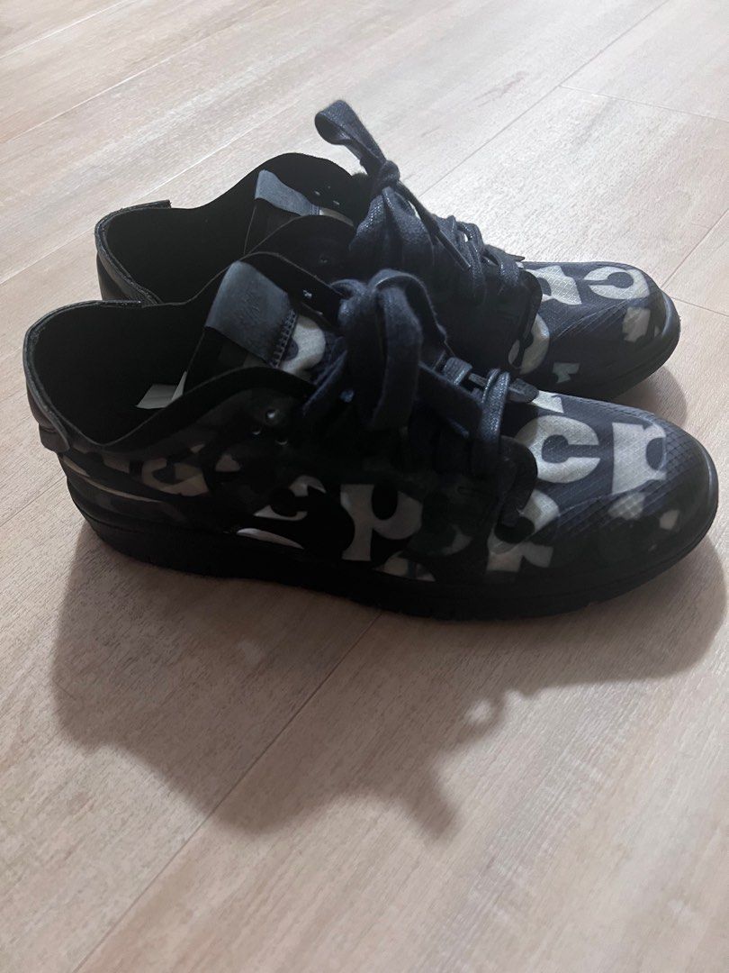 nike dunk low comme des garcons print