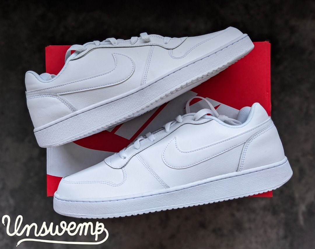 Nike Ebernon Low ‘Triple White’, Men's Fashion, Footwear, Sneakers on ...