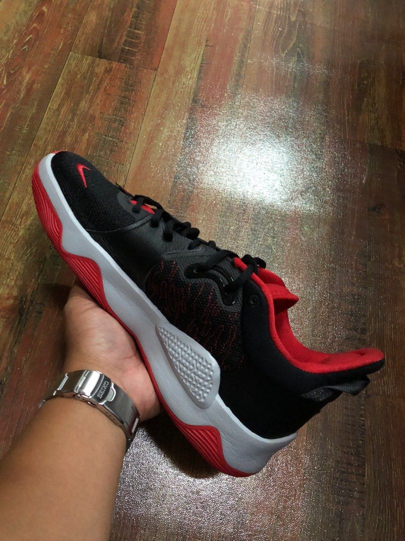 Nike PG 5 EP “Bred”(10.5 US M) (Category: Sneakers) located in Baguio. Submitted by master_of_brands (Listing ID 1197670701, Image 2). Description: Authentic Nike PG 5 EP “Bred” Size 10.5 US M/28.5 cm/44.5 Europe Slightly used No box No issue Thick outsole Bought in 🇺🇸 In perfect condition .