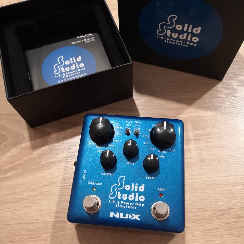 NUX Solid Studio (Category: Musical Instruments) located in Kuala Lumpur. Submitted by hippyman (Listing ID 1197665985, Image 1). Description: NUX Solid Studio I.R & Power Amp Simulator Condition rated at 9/10.