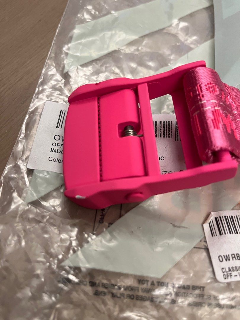 Fuchsia off white belt shop