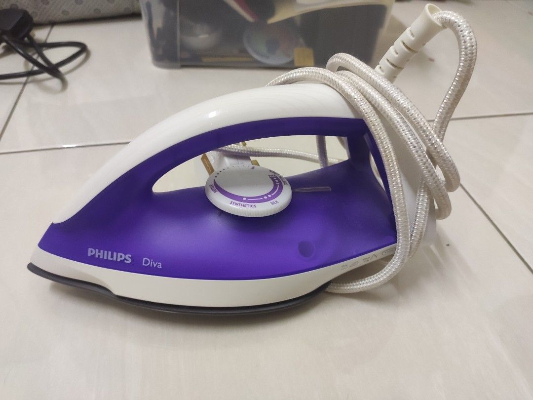 Philips diva dry iron, TV & Home Appliances, Irons & Steamers on Carousell