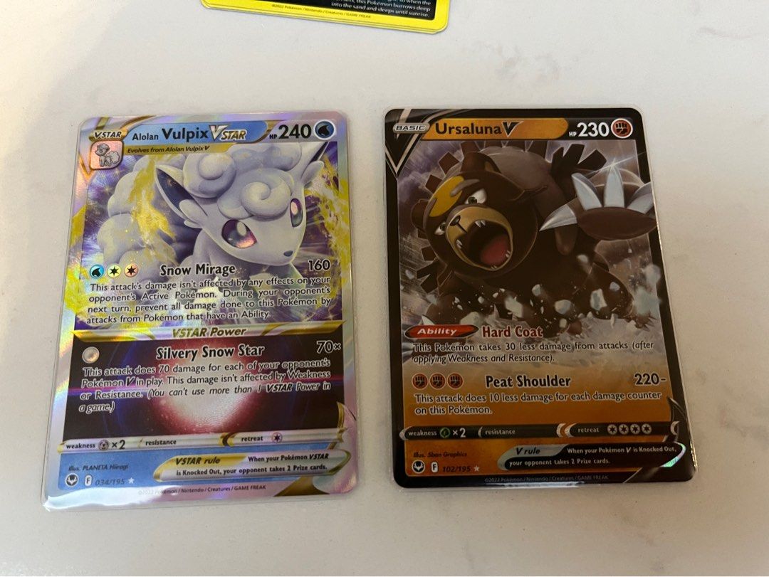 ursaluna v pokemon card value Pokemon TCG - Ursaluna V Silver Tempest Full Art Holo Card 102/195 main image 1