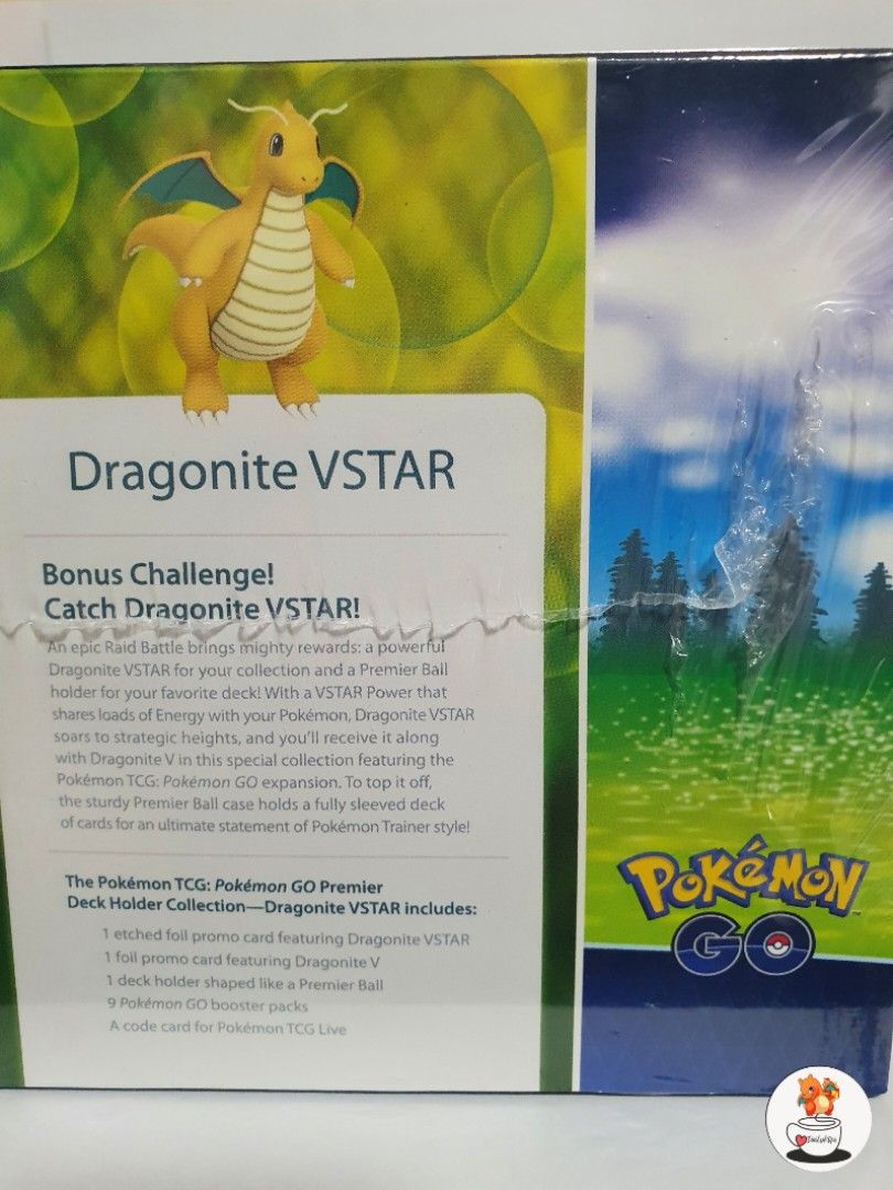 Pokemon TCG: Pokemon GO Premier Deck Holder Collection Featuring Dragonite VSTAR Pokemon Packs Pokemon TCG: Pokemon GO Premier Deck Holder Collection Featuring Dragonite VSTAR Pokemon Packs