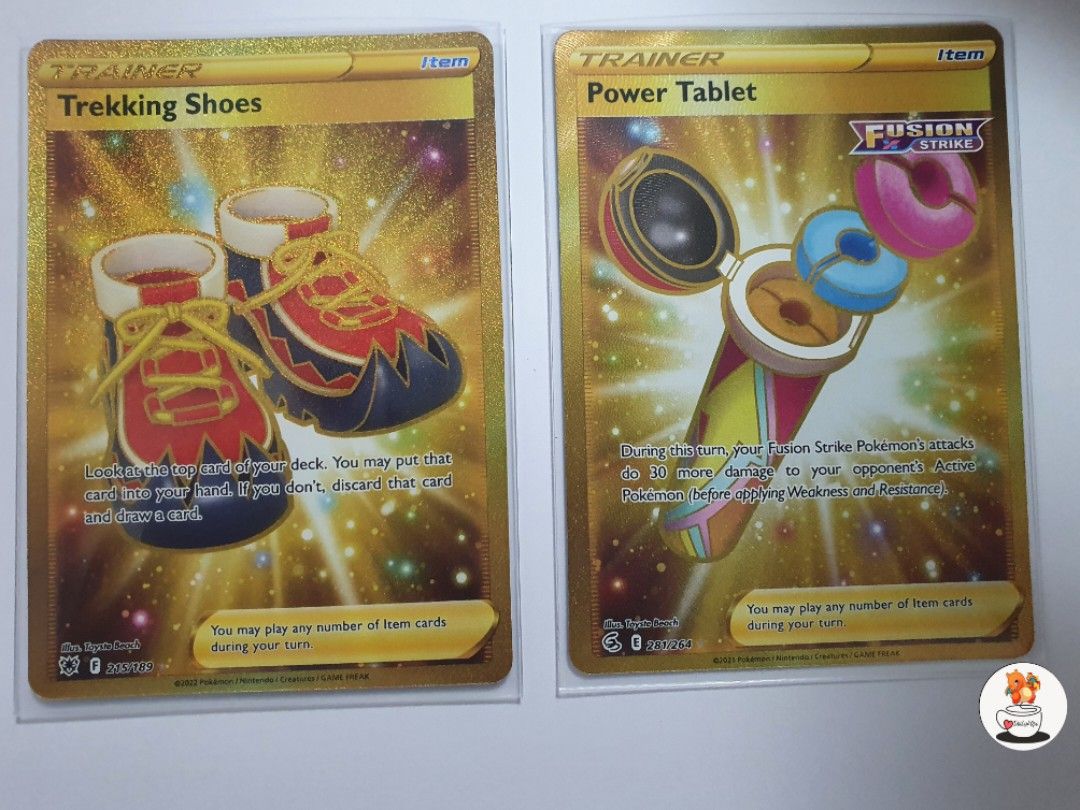 Pokemon TCG Secret Rare (Power Tablet / Trekking Shoes) 30 Trainer