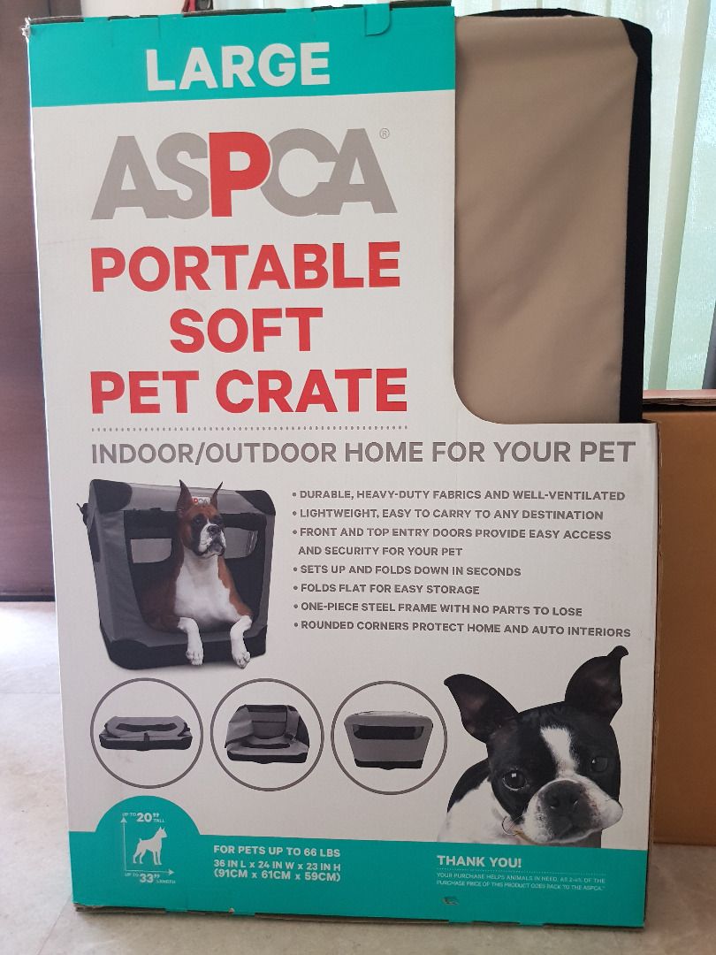 Aspca portable shop soft pet crate