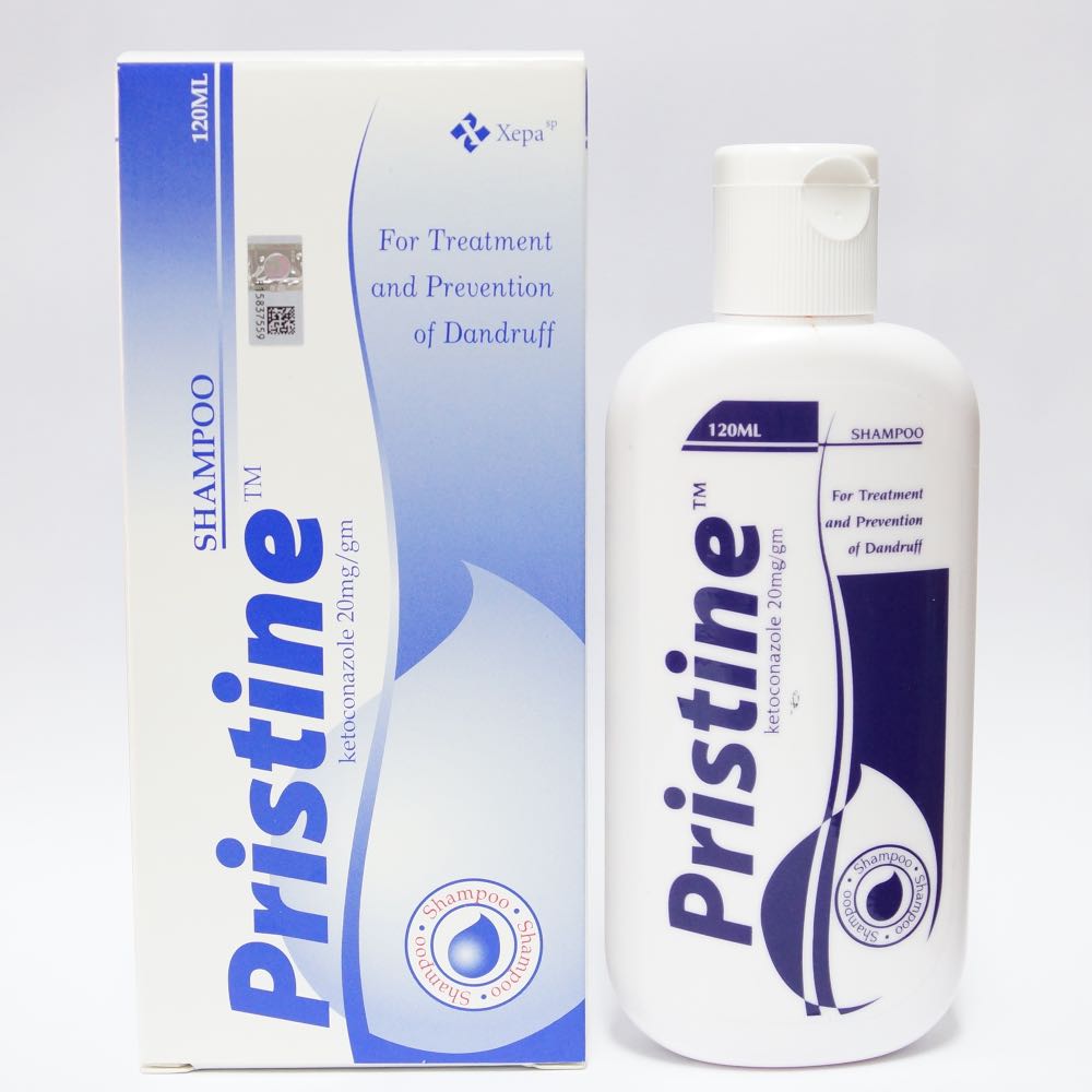 Pristine Shampoo (120 ml) Ketoconazole 20mg/gm For Treatment