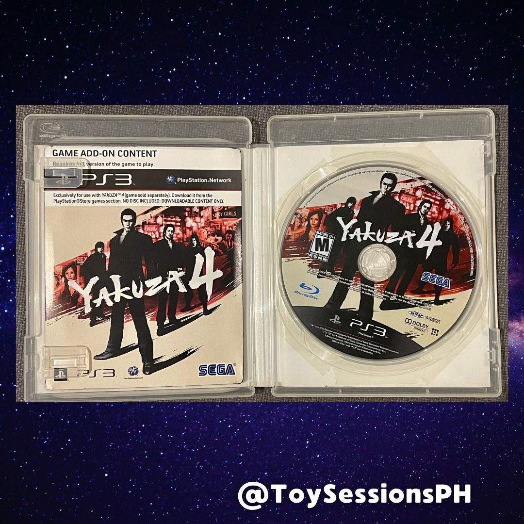 PS3 Game - Yakuza 4, Video Gaming, Video Games, PlayStation on Carousell