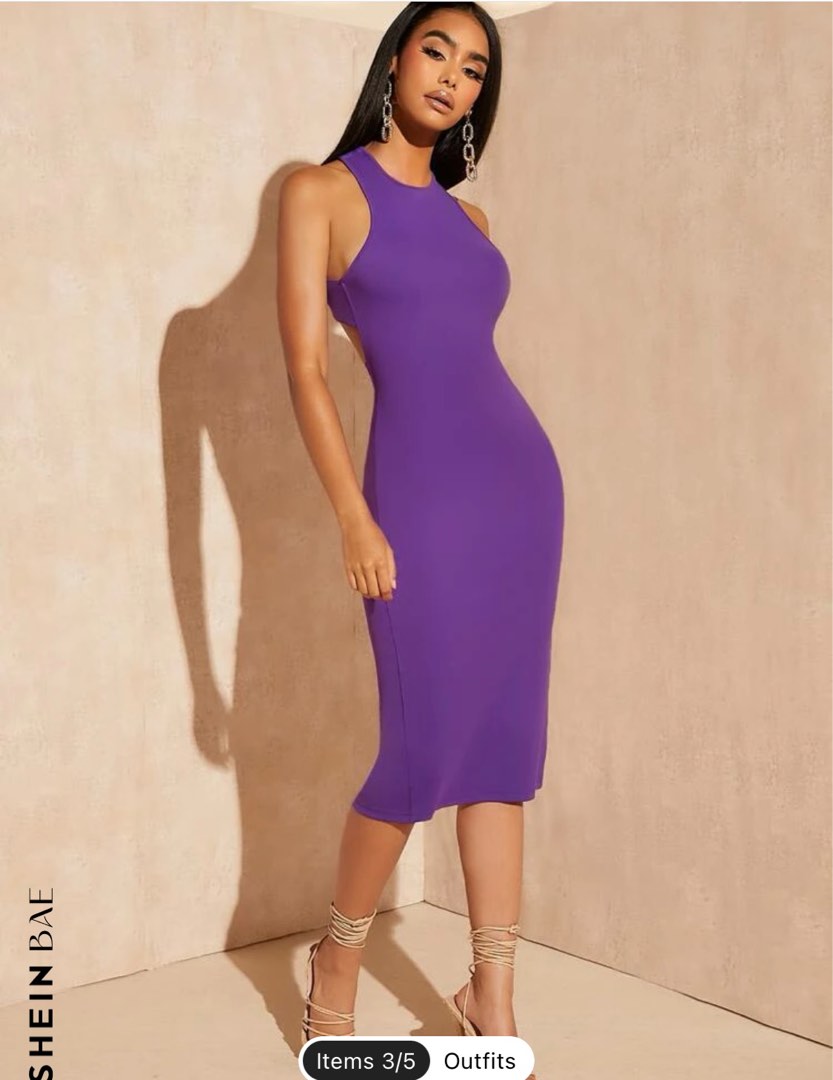 Purple sexy dress best sale